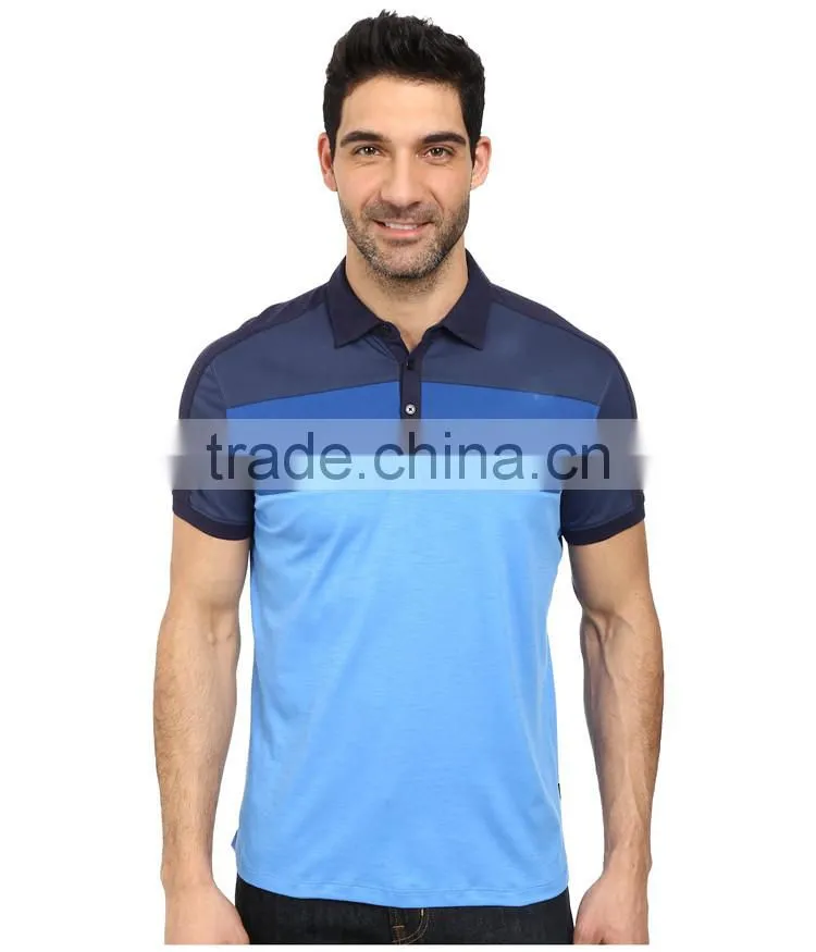 2015 latest custom mens tri color mens polo shirts 100% cotton cheap