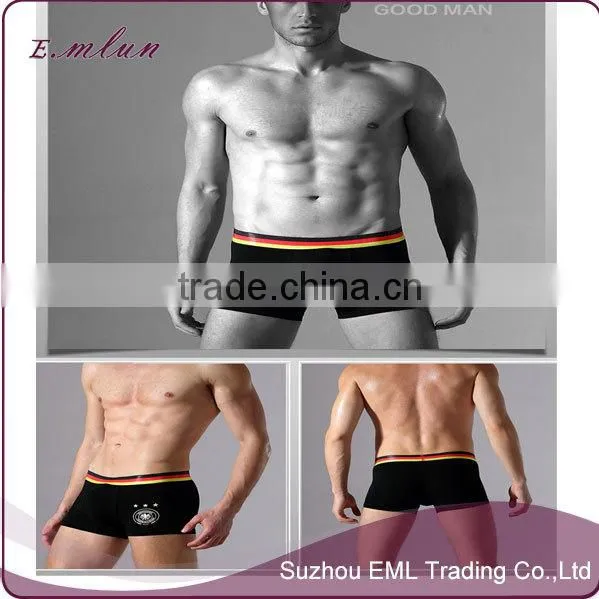 men new design football printed seamless cotton/modal underwear/men boxer shorts