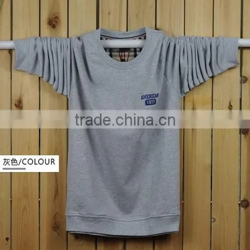 Hot sale good style fashion Professional wholesale round neck sweatshirt for mens plain
