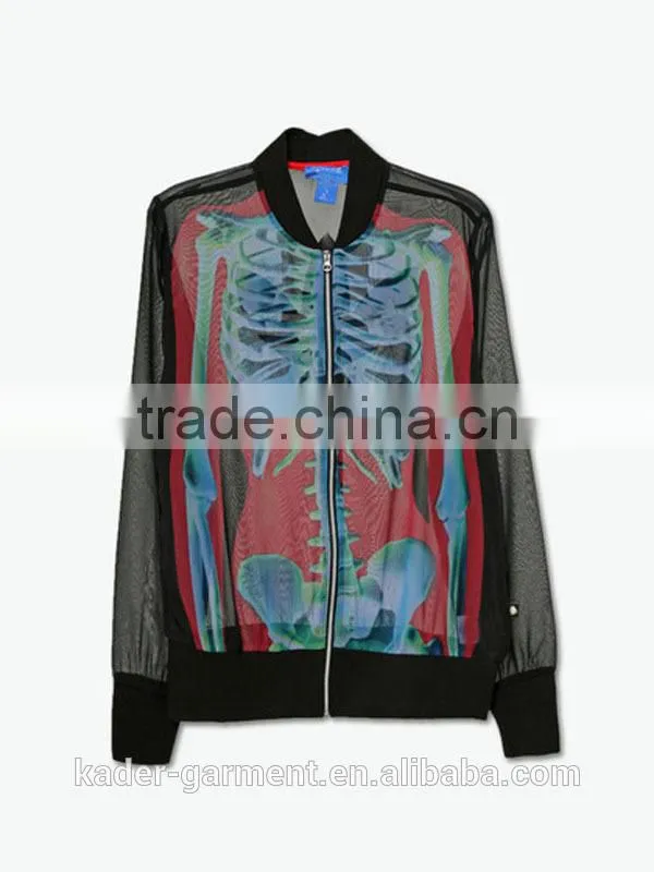 Hoodie Wear Skull Printed Sweatshirt Skeleton Sublimation Print Sweatshirt