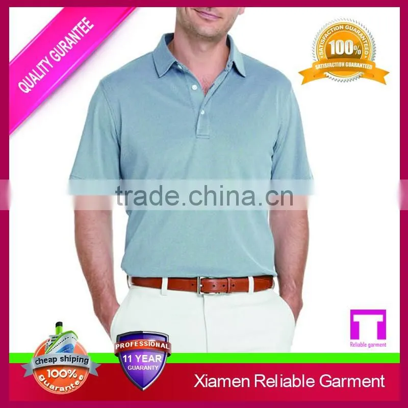 Man's uniform design double mercerized cotton sport polo shirt