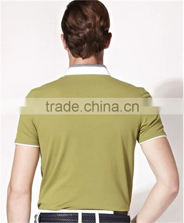 Fashionable Style Solid Color Slimming Man's T-Shirt Can Custom