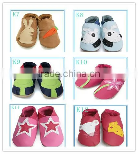 new design genuine leather infant baby shoes girl