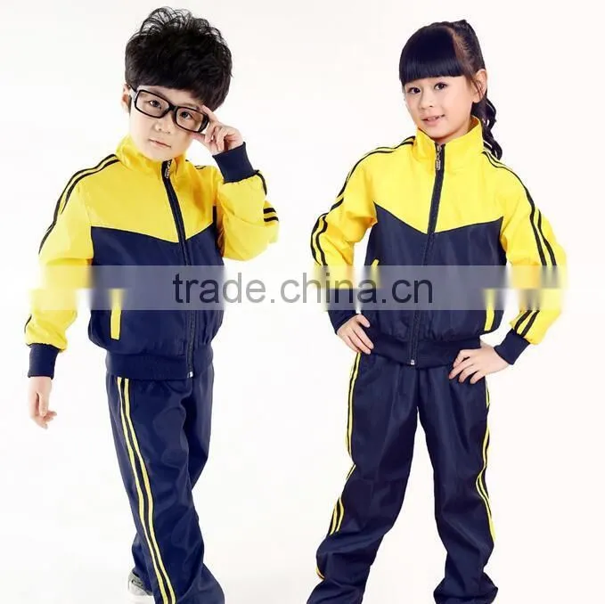 custom cheap unisex cute uniform clothes sport kids school uniforms