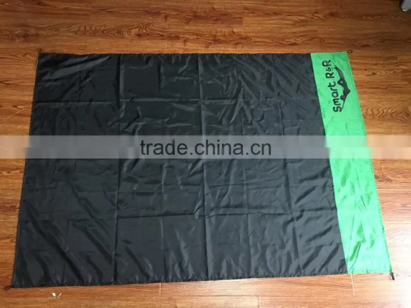 100 polyester custom foldable waterproof beach blanket