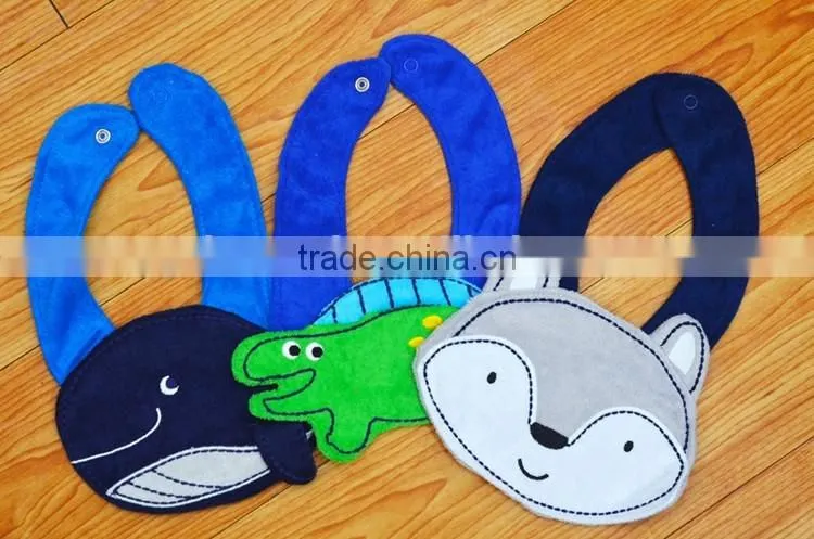 Zoo series waterproof baby drool bibs
