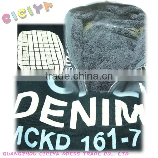 Boys winter knitting hoody jacket