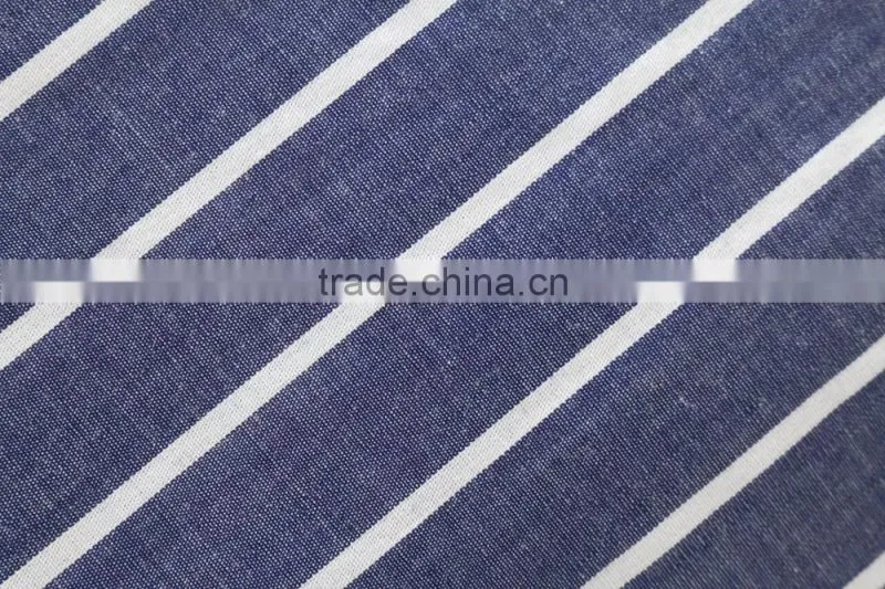 Wholesale Womens 100% Cotton long sleeve stripe shirt
