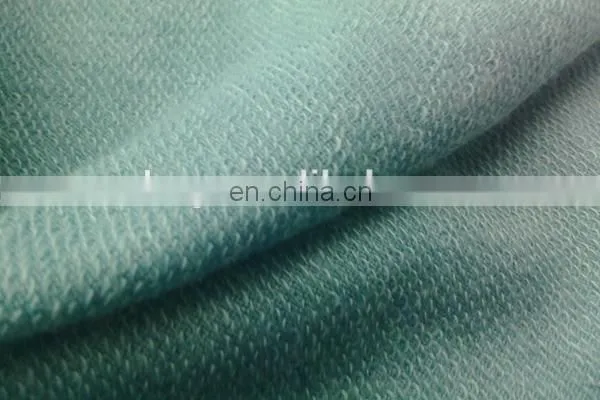 Winfar Textile Plain Dyed Knit Polyester Rayon French Terry Fabric for Sportswear