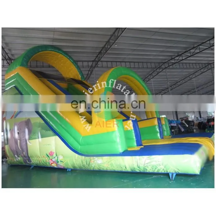 10m big elephant inflatable slide with arch