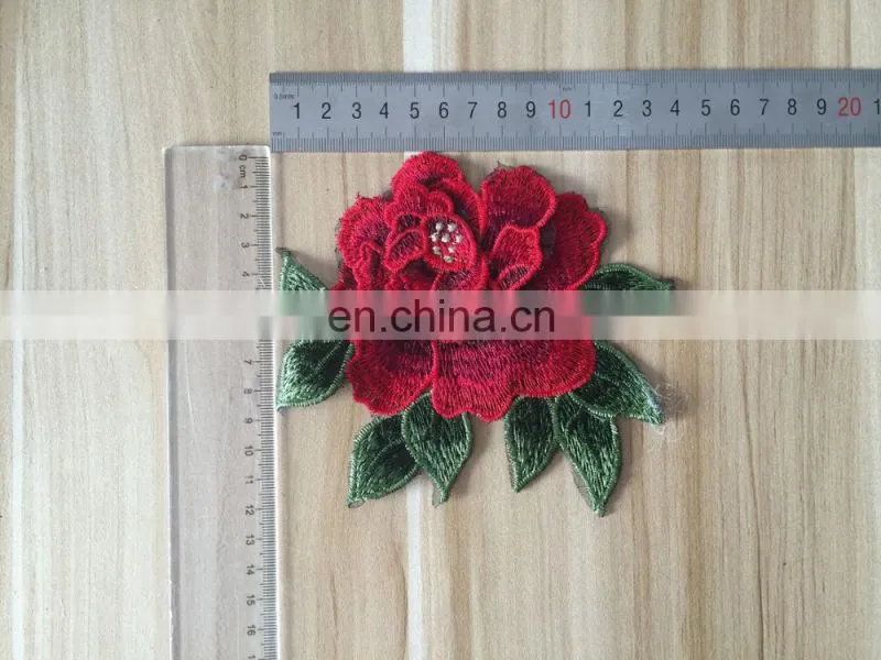 wholesale fashion 3D flower embroidery patch for clothes