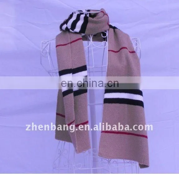 2015 Fashion Checked Long Wool Winter Scarf Hot Sell