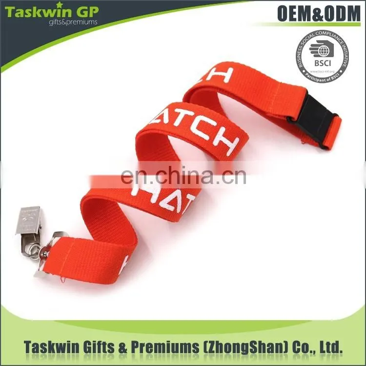 Custom polyester neck printed logo lanyard, high quality lanyard using for ID card
