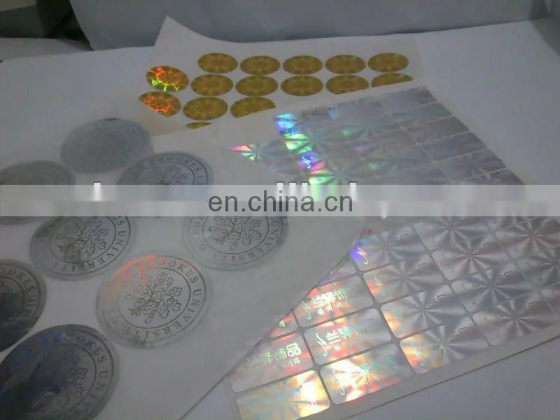 New Arrival! Promotional cheap adhesive laser stickers