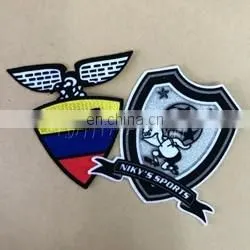 football shirt soccer patches printing sublimation flock patch