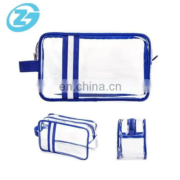 Travel transparent PVC contracted personalized cosmetic bag