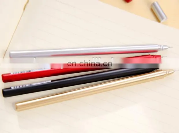 slim gold silver gel pen