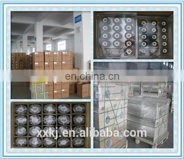 xinxiang 2017 red black yellow copper color White Wax Resin TTR Thermal Transfer wax/resin Ribbon