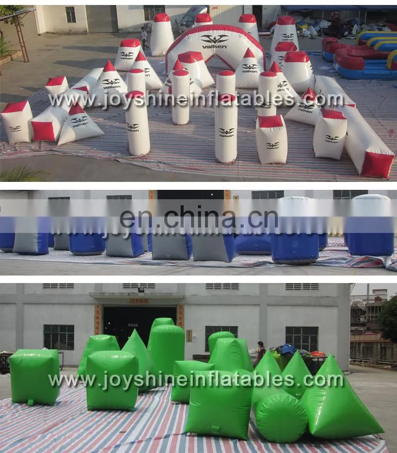 Cheap Inflatables Paintball Bunkers Obstacles Archery Used Laser Tag Inflatable X Air Bunker X X Paintball Brick Wall Bunker Set