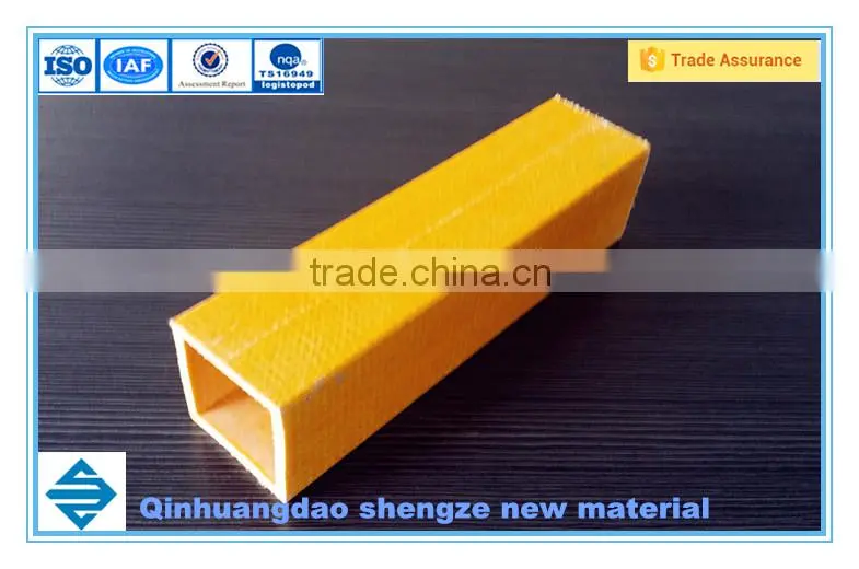Pultruded Fiberglass Square FRP Tubes, grp square pipe, square tube