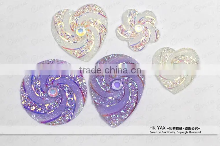 JX0803 2015 new arrival flatback resin rhinestone,flatback resin rhinestone flow pattern,free sample flatback resin rhinestone