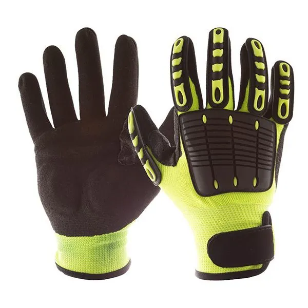 hight viz TPR work gloves
