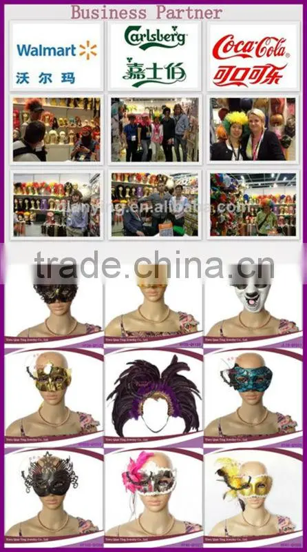 nice peacock feather venetian mask for party decoration