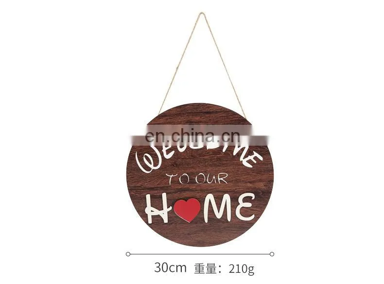 rectangle Wooden Welcome door sign, home festival decoration wooden door to Welcome