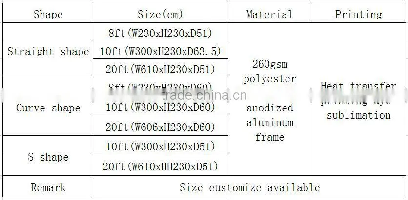 8ft folding exhibition display, hot sale exhibition high quality!