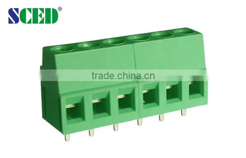 PCB Euro Terminal blocks Raising Clamp Screw series Pitch 5.0mm, 300V 10A TJ500-04-T1