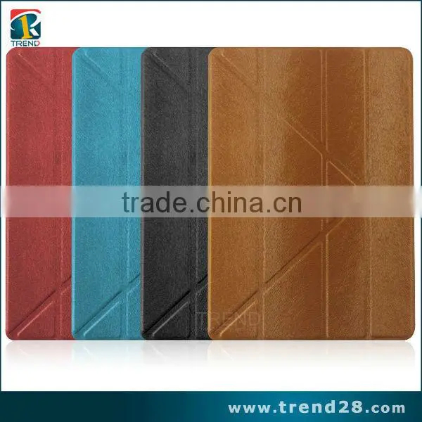 wholesales portable folding leather case for ipad Air2 tablet