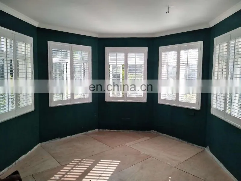 Wood Frame Balcony Concrete Glass Louvered Windows