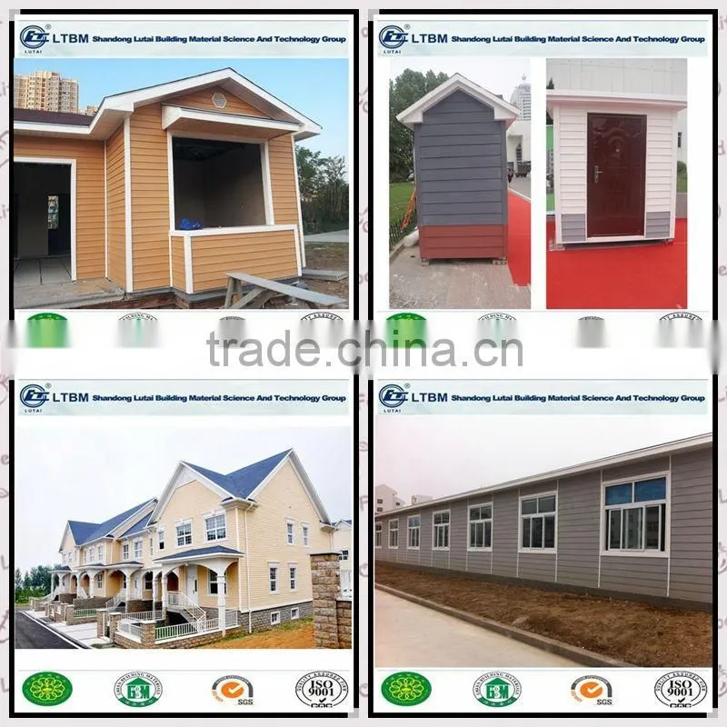 Exterior Wall of Villa or Apartment class-A1 Fire-proof Wood Grain Siding Panel for Buliding & Decoration Material
