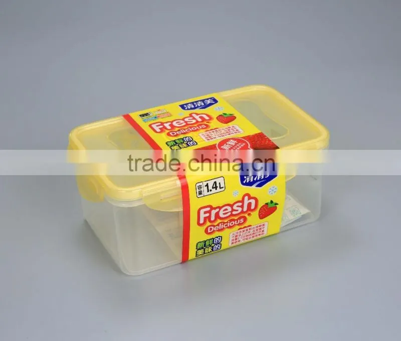 Hot Selling airtight Square Plastic Microwave Food Storage container Lunch Box
