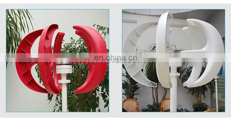 12V 24V Vertical Axis Wind Turbines Generator With Controller Lantern 5 Blades Motor Kit For Home Hybrids Streetlight