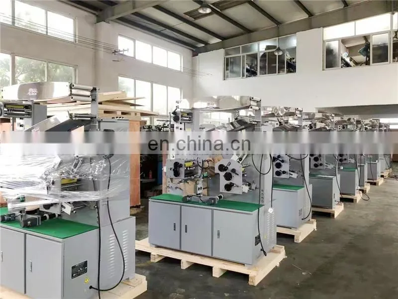 UGS42S double side coated nylon taffeta label flexo printer, barcode woven satin ribbon flexographic printing machine