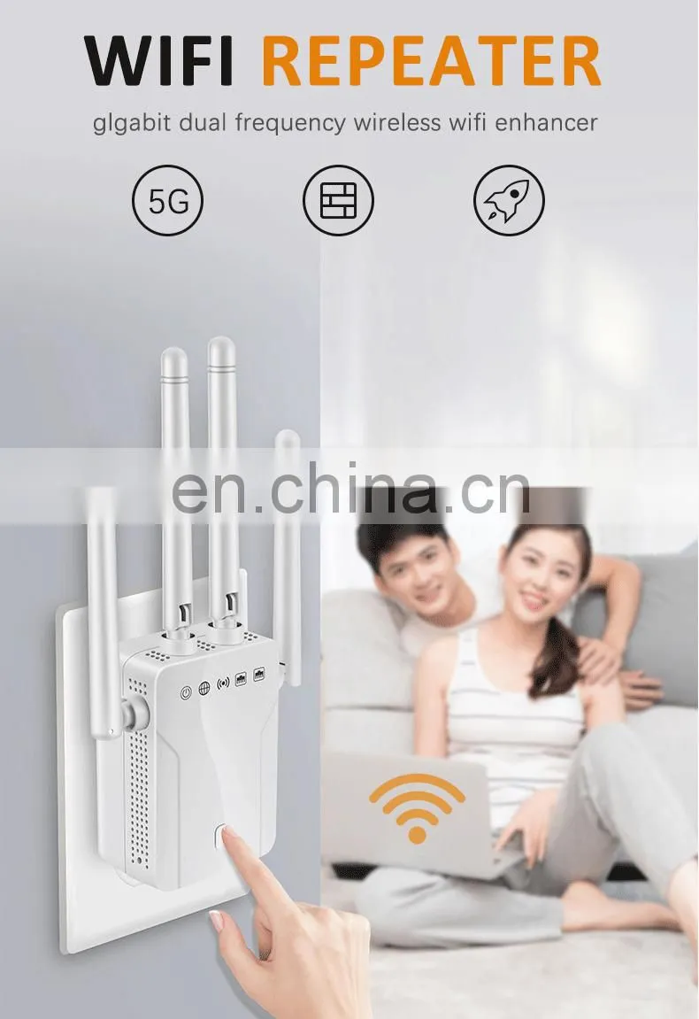 ALLINGE MDZ3223 Mini Repeater 1200Mbps Signal Antennas Booster Extender Booster Repeater