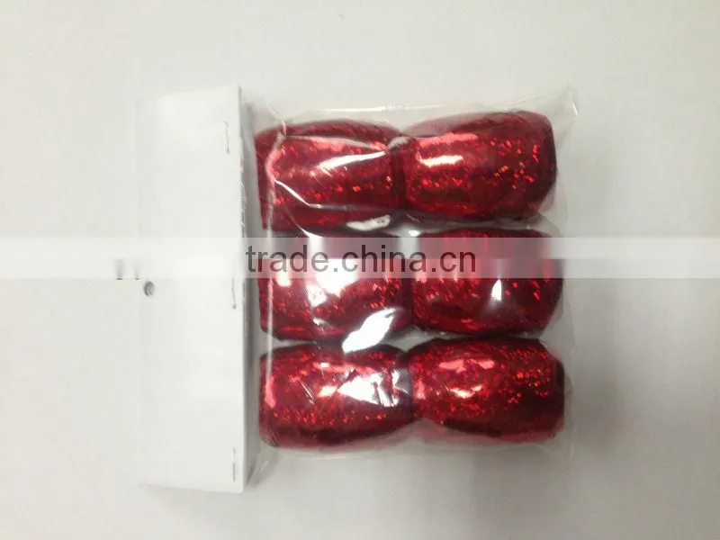 Metallic Effect Ribbon Egg, Bule Metallic Ribbon Roll, Fashinable Printed Ribbon Spool for Decoration
