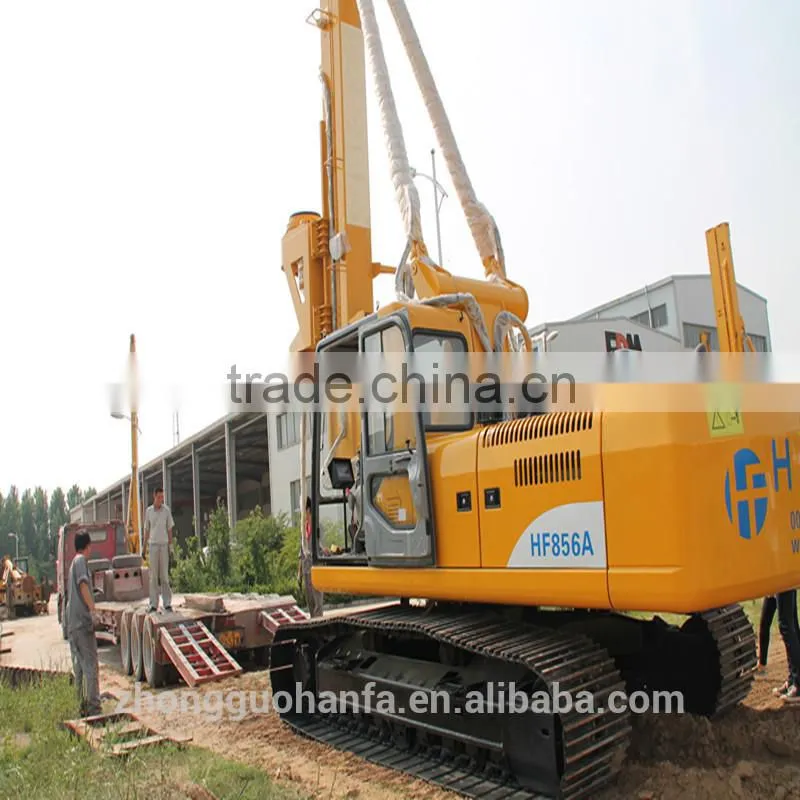 exported to Colombia 80 KN.M Torque bore piling machine HF856A with 56 Depth