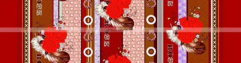 beautiful flower 100% polyester microfiber bedsheet fabric for home textile