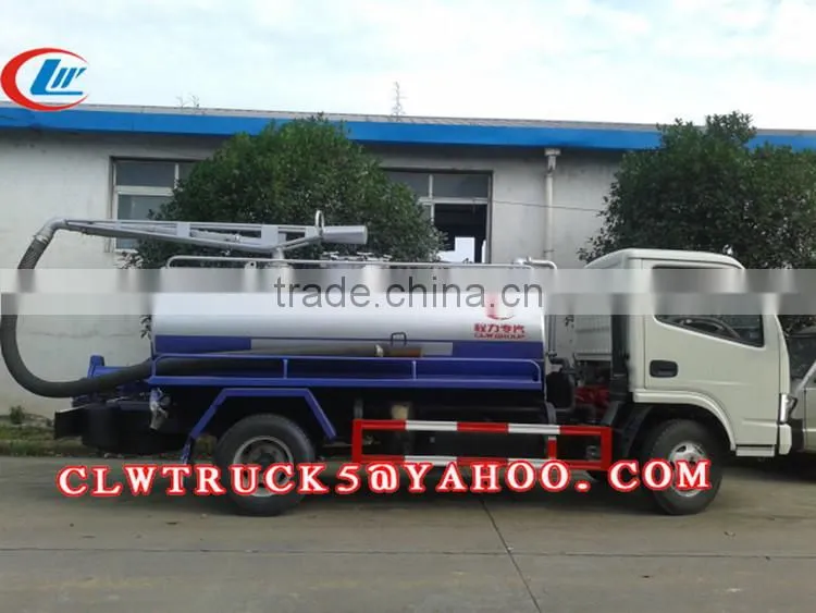 2015 factory supply Dongfeng septic tank truck,Diesel New 4x2 vacuum trucks for sale