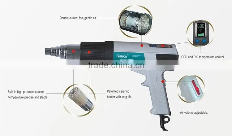 quick 885 smd rework station hot air blower heat gun