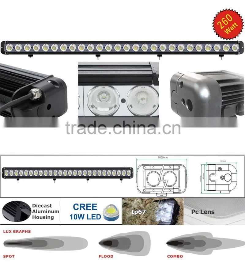 10W CREE LED Off-road vehicle Lightbar LED-BT260