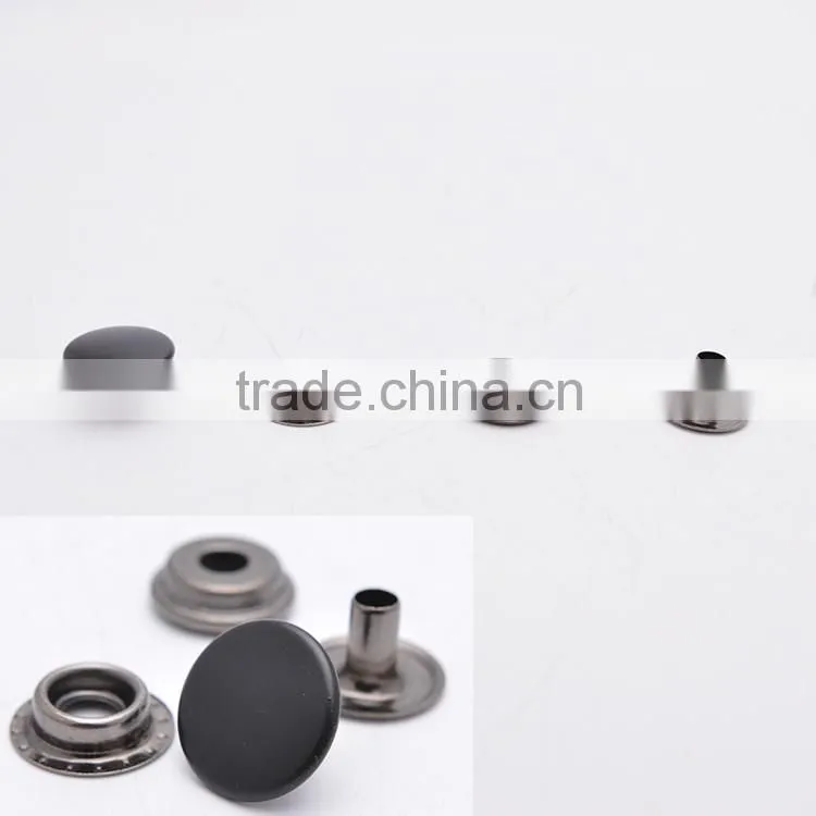 Garment Button Manufacturer Black Metal Brass Snap Button