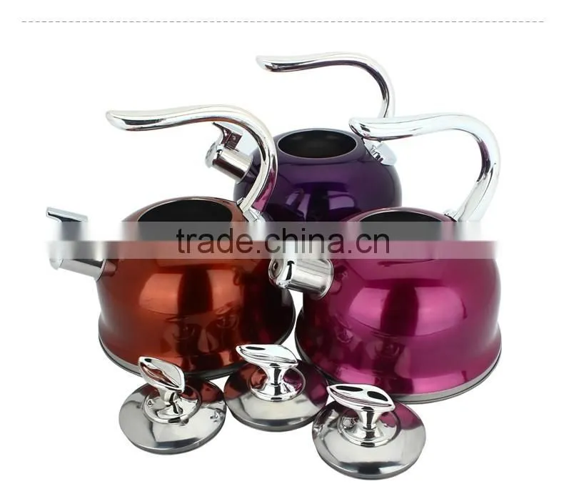 Stainless steel cookware 3/4L whiste stainless steel hot water kettle