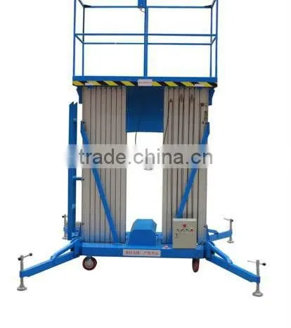 S J Y L double mast aluminum alloy lift platform