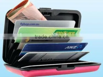 Portable metal cardcase plastic cardcase