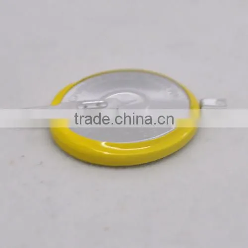 Li-ion 3.6V Rechargeable Battery LIR3048 with solder lir3048 with pins