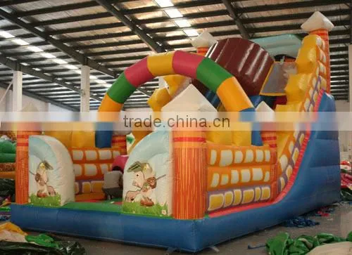new knight slide Plato material slide inflatable slide