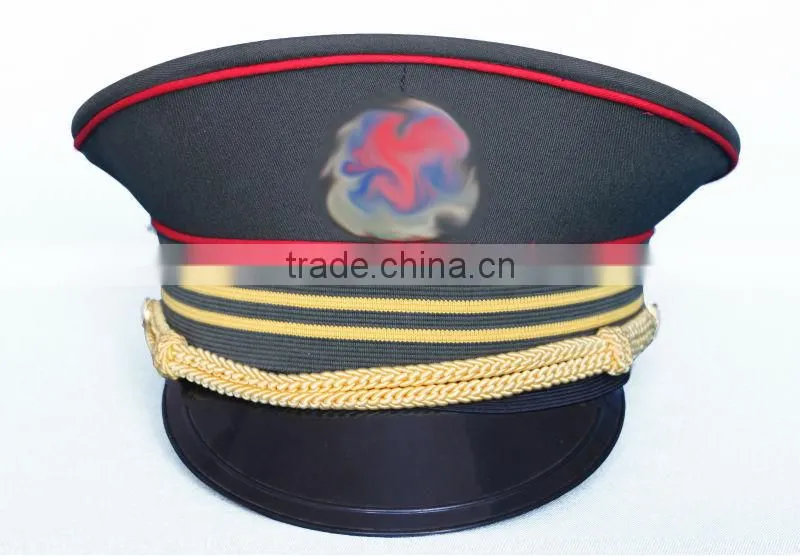 custom ribbon formal military navy hat, airforce captain hat